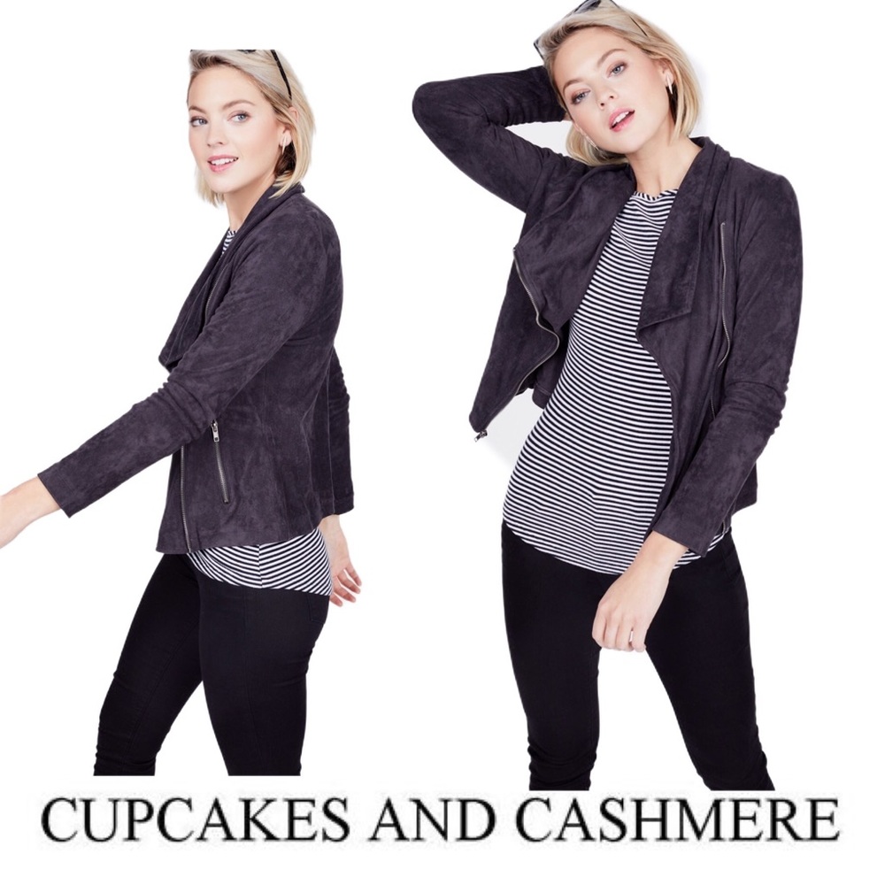 Gorgeous Flattering Cupcakes and Cashmere Ultra Suede Jacket